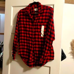 NWT - Target - Buffalo Check Flannel - Size Small - Color: Red/Black